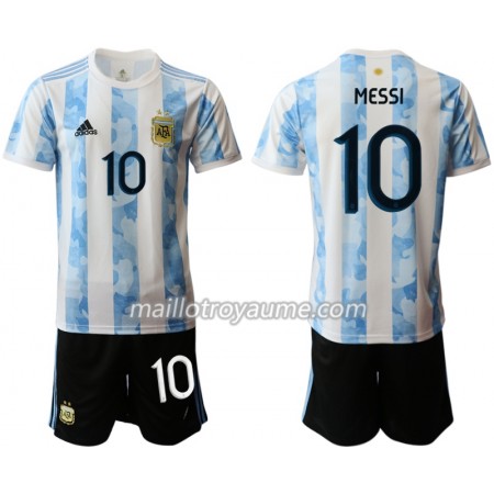 Tenue Enfant Argentine Lionel Messi 10 Domicile 2020 (+ Short) Tenue Enfant Argentine Lionel Messi 10 Domicile 2020 (+ Short)